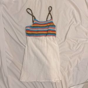 baby-doll style knitted linen dress